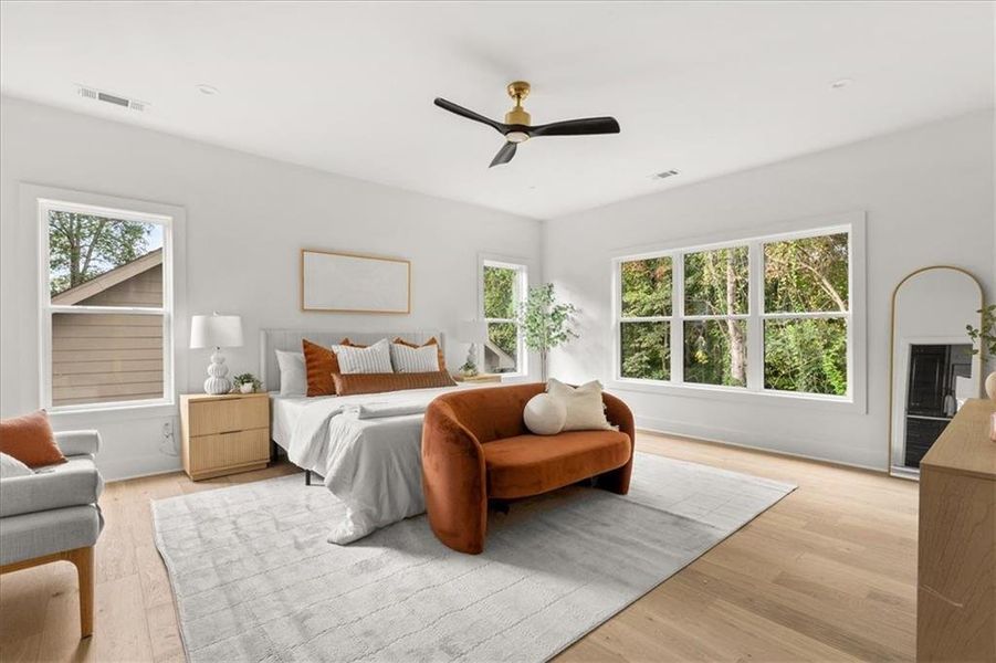 Furnished interior view inside a new home in , Atlanta (Image 36).