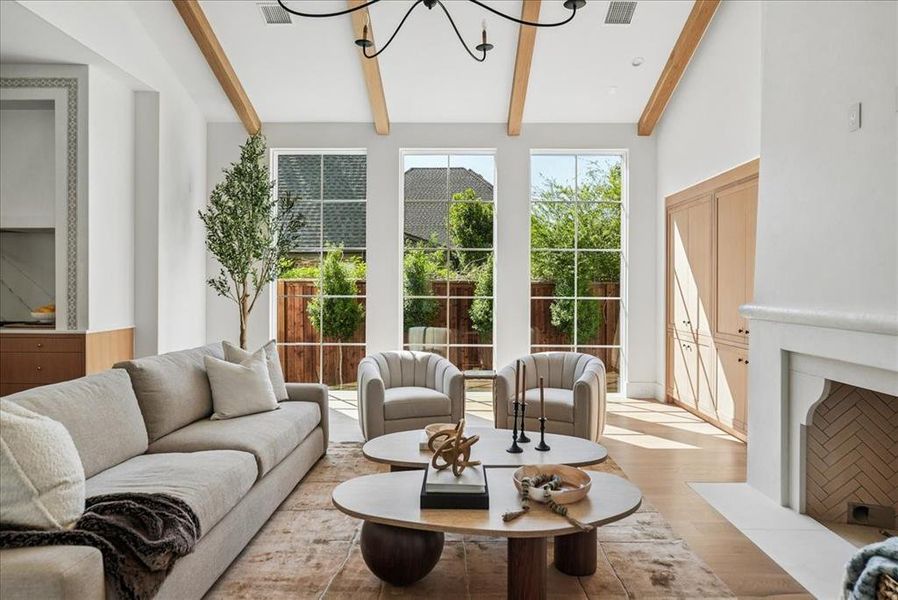 Furnished interior view inside a new home in , Dallas (Image 10).