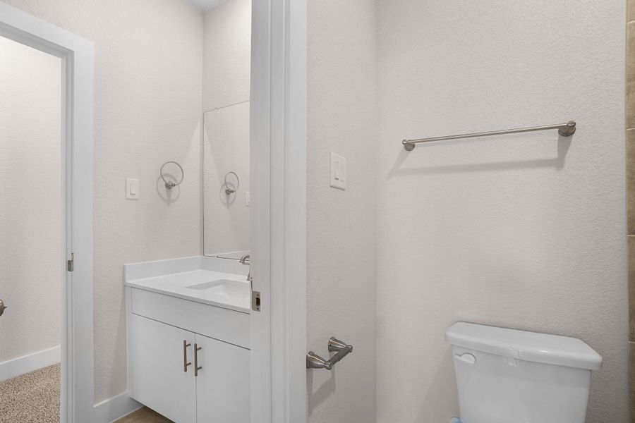 Furnished interior view inside a new home in Santa Rita Ranch, Liberty Hill (Image 8).