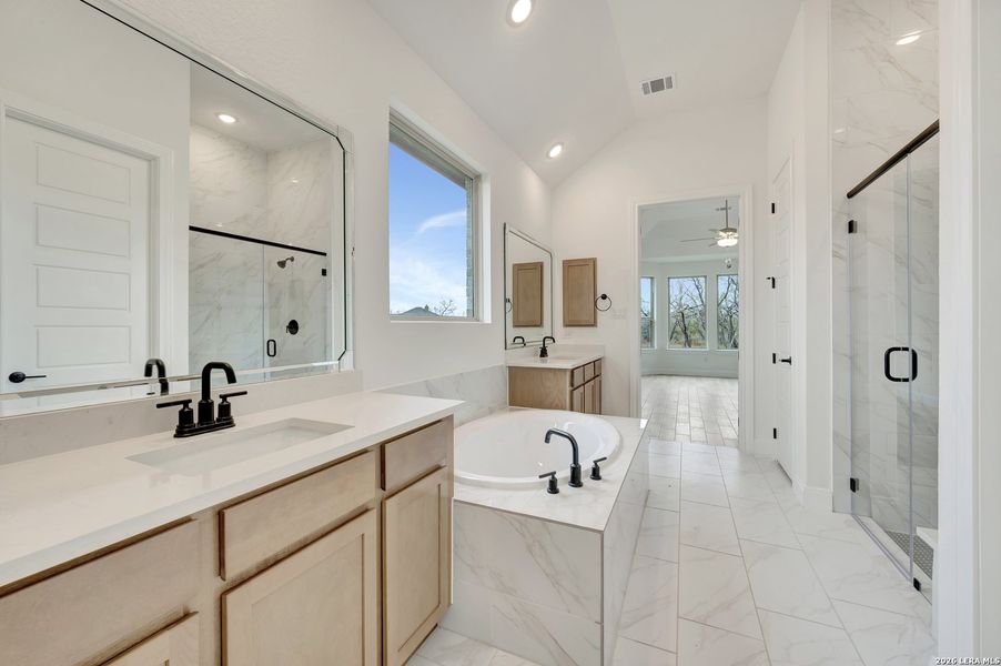 Furnished interior view inside a new home in Everly Estates, San Antonio (Image 9).