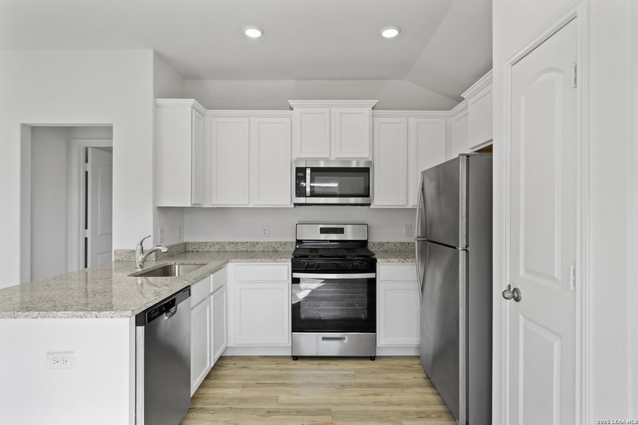 Furnished interior view inside a new home in Preserve at Medina, Von Ormy (Image 6).