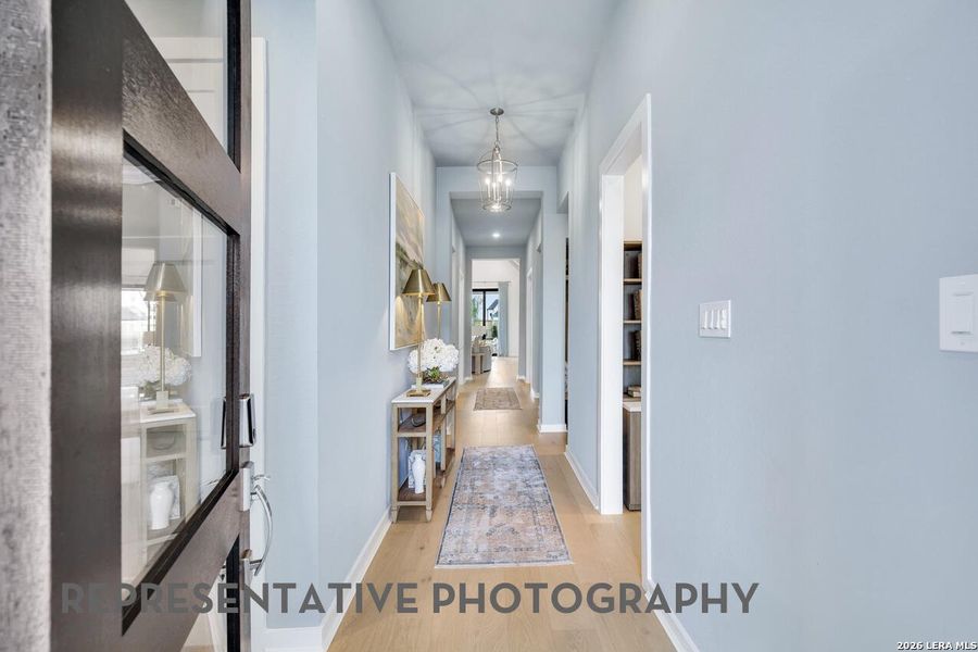 Furnished interior view inside a new home in The Ranches at Creekside, Boerne (Image 38).