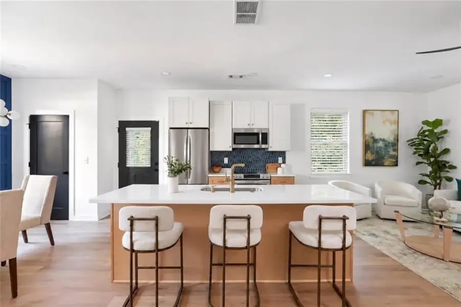 Furnished interior view inside a new home in , Atlanta (Image 10).
