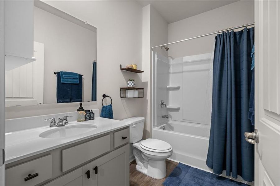 Furnished interior view inside a new home in Lost Creek, Dallas (Image 48).