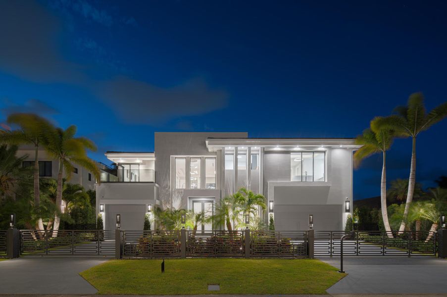 Front exterior of a new home in , Boca Raton, FL, highlighting curb appeal (Image 27). Front exterior of a new home in , Boca Raton, FL, highlighting curb appeal (Image 27).