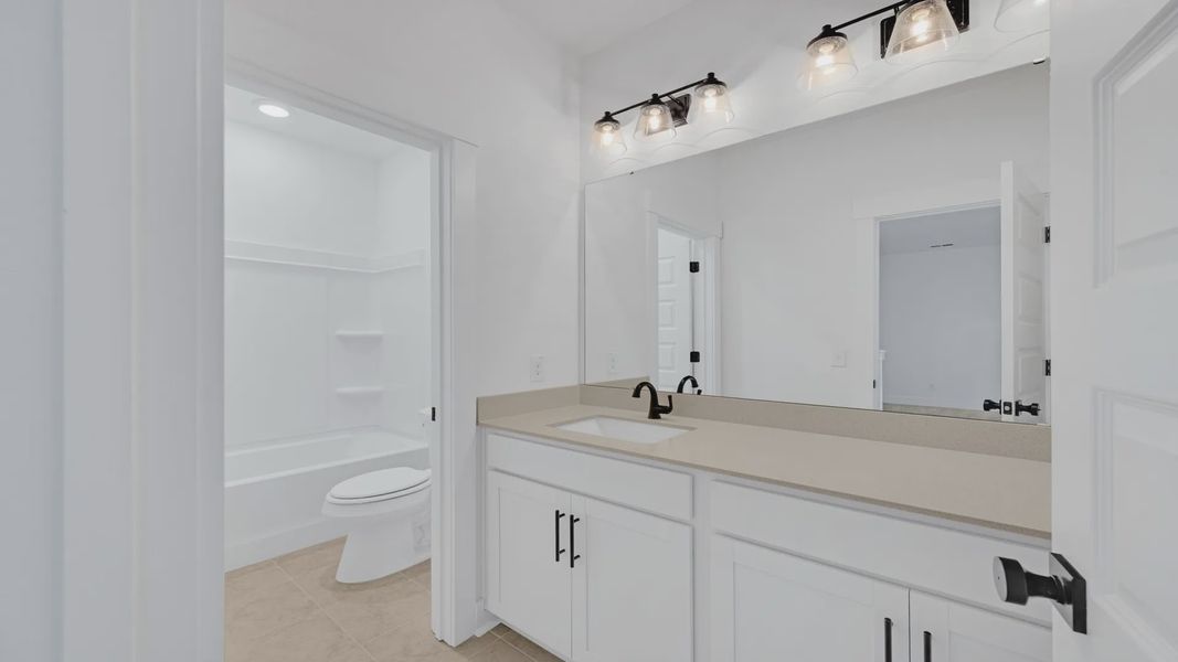 Furnished interior view inside a new home in Oak Landing, Mount Pleasant (Image 25). Furnished interior view inside a new home in Oak Landing, Mount Pleasant (Image 25).