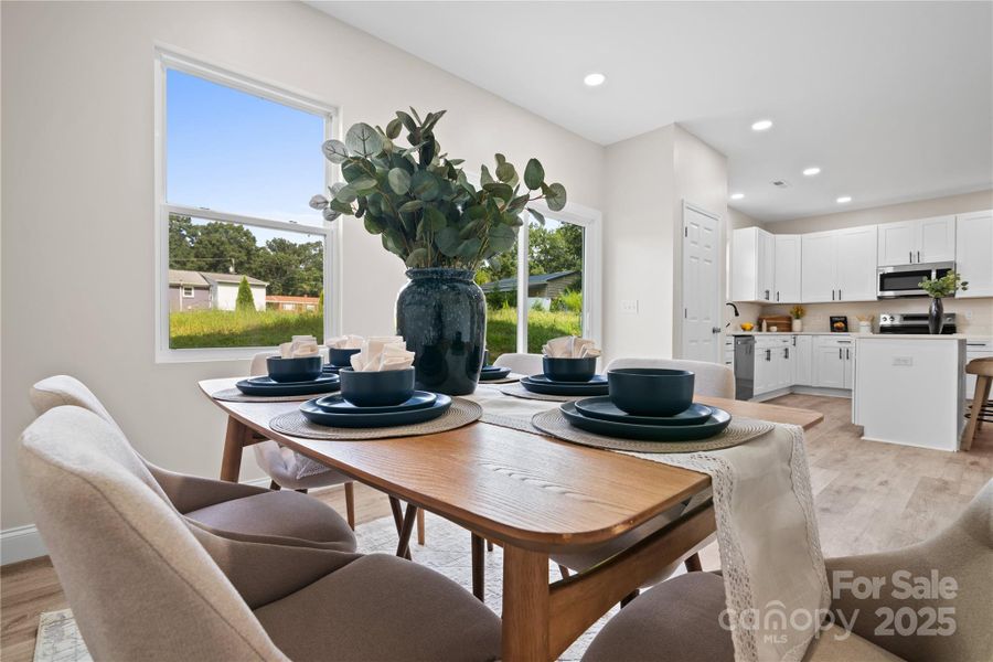 Furnished interior view inside a new home in , Monroe (Image 9).