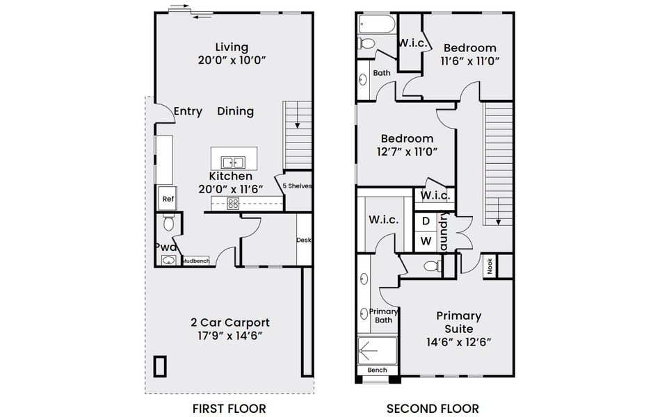 2D floor plan layout for the New Age by Jesselton Builder, LLC in Jesselton Square at Creekmont, Houston, TX (Image 2). 2D floor plan layout for the New Age by Jesselton Builder, LLC in Jesselton Square at Creekmont, Houston, TX (Image 2).