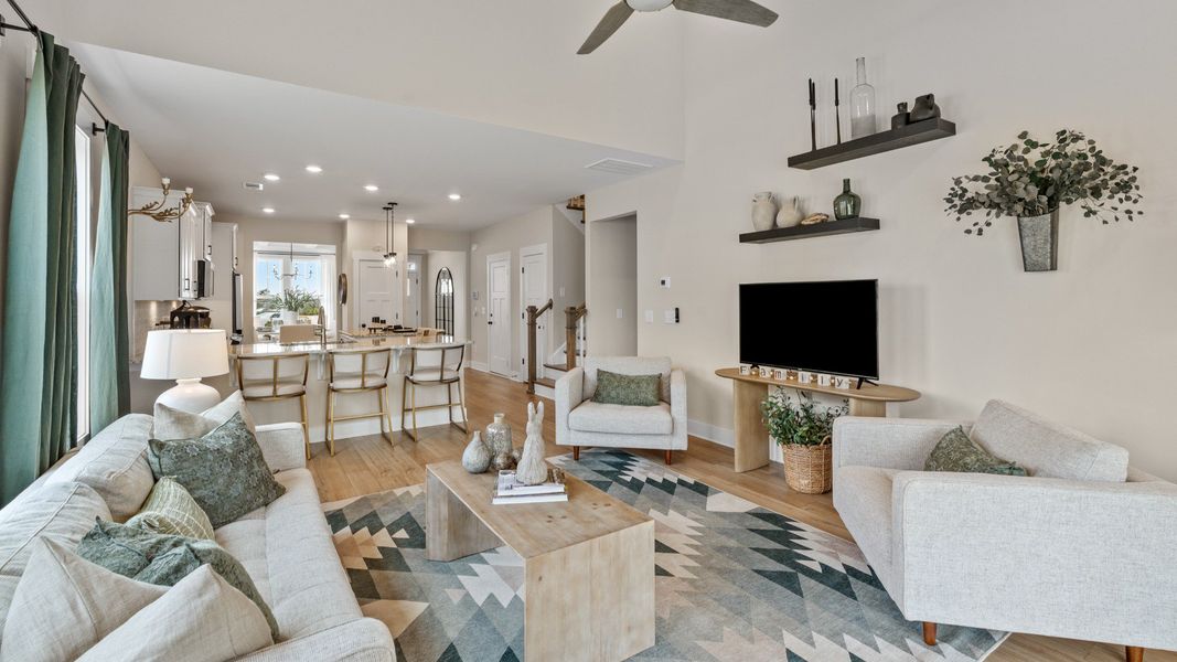 Representative furnished interior of a home built from the Finley by DRB Homes in Iris Meadows, Moore (Image 20).