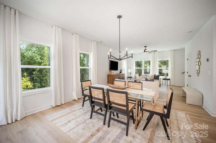 Furnished interior view inside a new home in , Charlotte (Image 8).