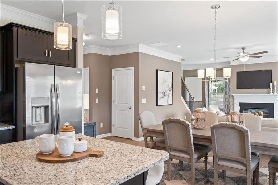 Furnished interior view inside a new home in Hawks View, Ringgold (Image 39).