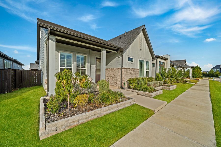 Front exterior of a new home in , Cypress, TX, highlighting curb appeal (Image 24). Front exterior of a new home in , Cypress, TX, highlighting curb appeal (Image 24).