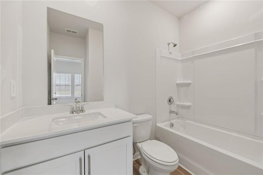 Furnished interior view inside a new home in Parkside at Grayson, Grayson (Image 6).