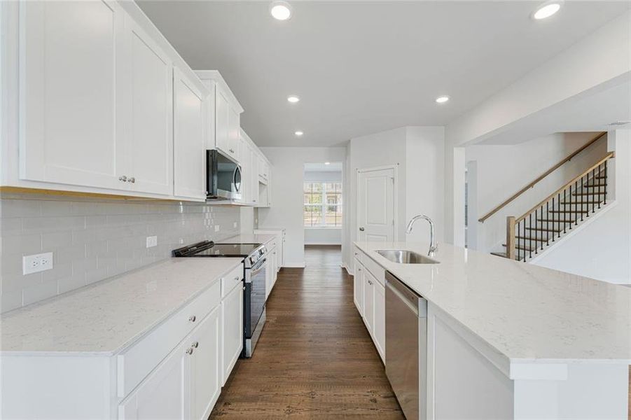 Furnished interior view inside a new home in Parkview Estates, South Fulton (Image 9).