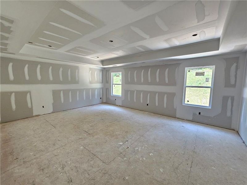 In-progress construction of a new home in Arbors at Richland Creek, Buford, GA (Image 33). In-progress construction of a new home in Arbors at Richland Creek, Buford, GA (Image 33).