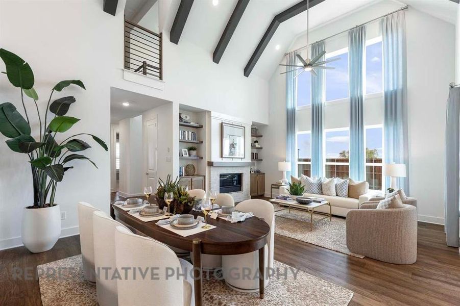 Furnished interior view inside a new home in Heritage Ranch, Sherman (Image 18).