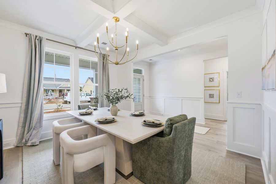 Representative furnished interior of a home built from the Carolyn II by Great Southern Homes in Edgefield, Loris (Image 17).