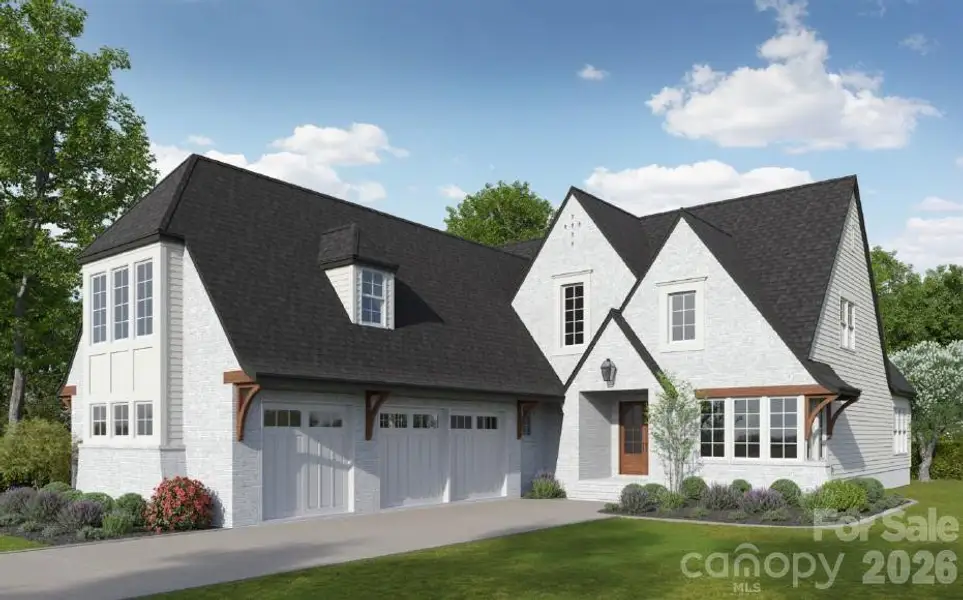 Front exterior of a new home in , Charlotte, NC, highlighting curb appeal (Image 1). Front exterior of a new home in , Charlotte, NC, highlighting curb appeal (Image 1).