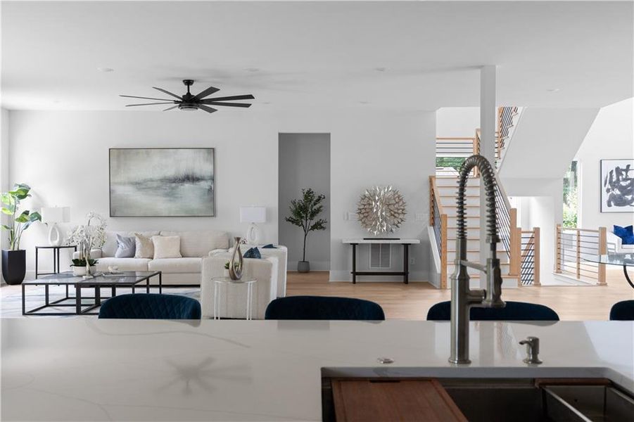 Furnished interior view inside a new home in , Atlanta (Image 33).