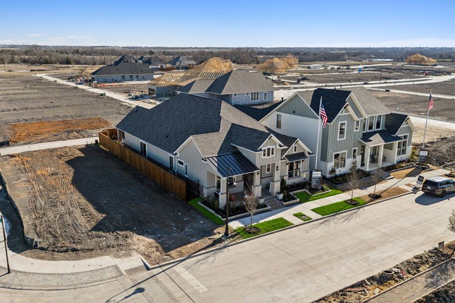 Aerial view of the Talia community in Mesquite, TX, showing layout and nearby surroundings (Image 1). Aerial view of the Talia community in Mesquite, TX, showing layout and nearby surroundings (Image 1).