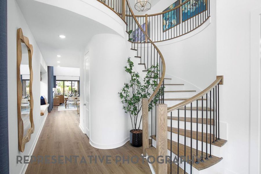 Furnished interior view inside a new home in Santa Rita Ranch, Liberty Hill (Image 24).