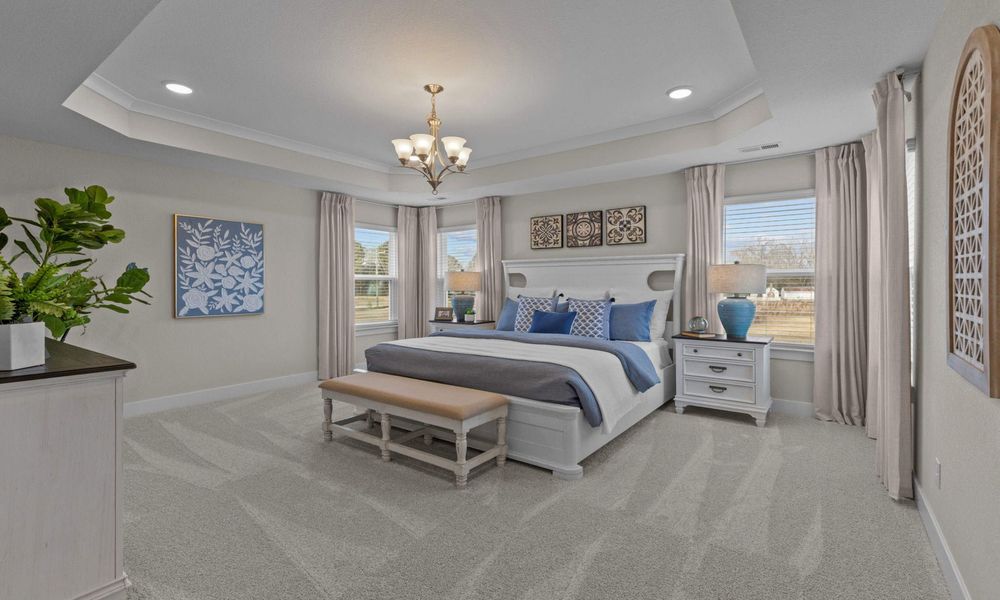 Representative furnished interior of a home built from the The Mangrove by Chesapeake Homes in Coastal Club of the Carolinas, Calabash (Image 28).