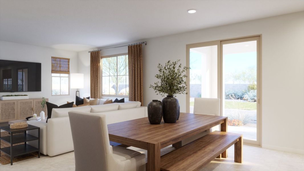 Representative furnished interior of a home built from the 1 by Risewell Homes in Bella Storia, Gilbert (Image 5).