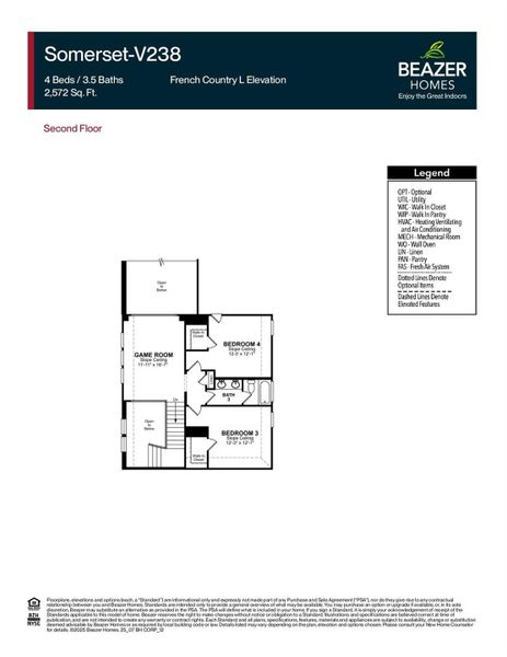 2D floor plan layout of this home in Jubilee, Hockley, TX (Image 3).