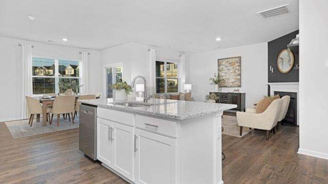 Furnished interior view inside a new home in Clark Creek Landing, Lincolnton (Image 7).