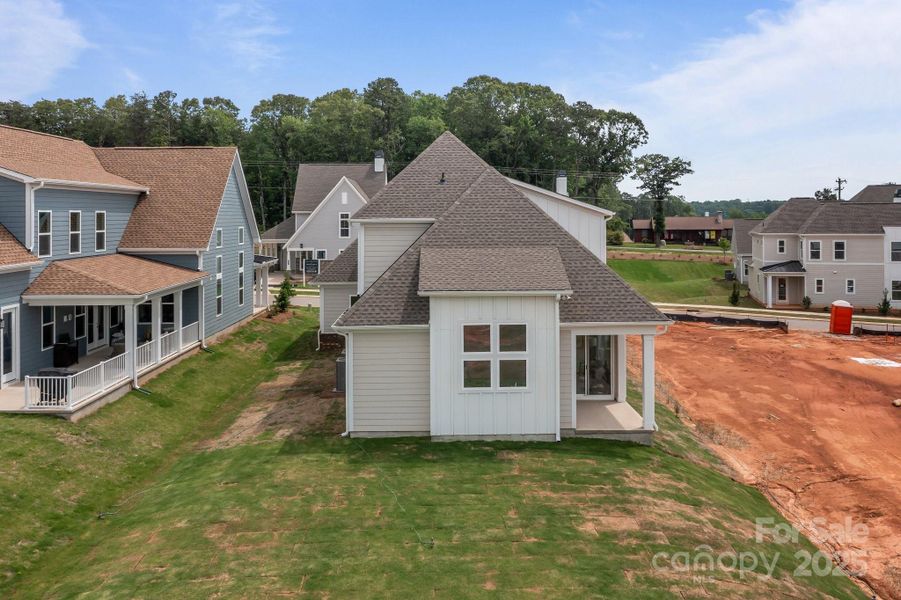 Front exterior of a new home in Lakeside Pointe, Sherrills Ford, NC, highlighting curb appeal (Image 19).