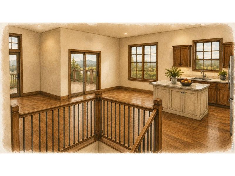 Furnished interior view inside a new home in , Red Feather Lakes (Image 4).