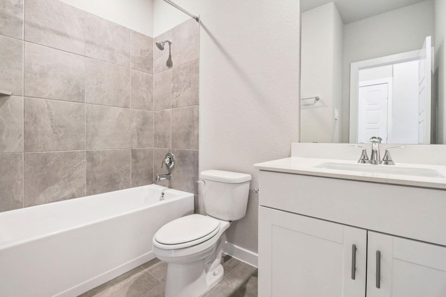Photo is not of the actual home, but is an inspirational photo of builder’s model home and may depict options, furnishings, and/or decorator features that are not included
