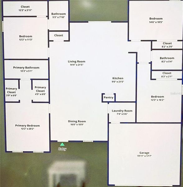 2D floor plan layout of this home in , Citrus Springs, FL (Image 6). 2D floor plan layout of this home in , Citrus Springs, FL (Image 6).