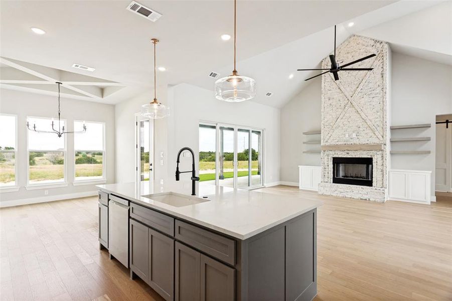 Furnished interior view inside a new home in , Weatherford (Image 13).