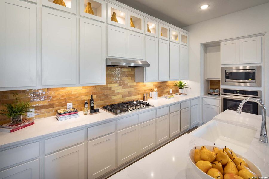Furnished interior view inside a new home in Weston Oaks, San Antonio (Image 8).