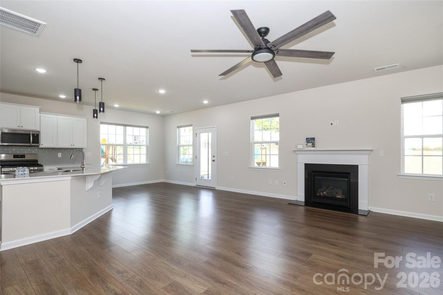 Fireplace in living room