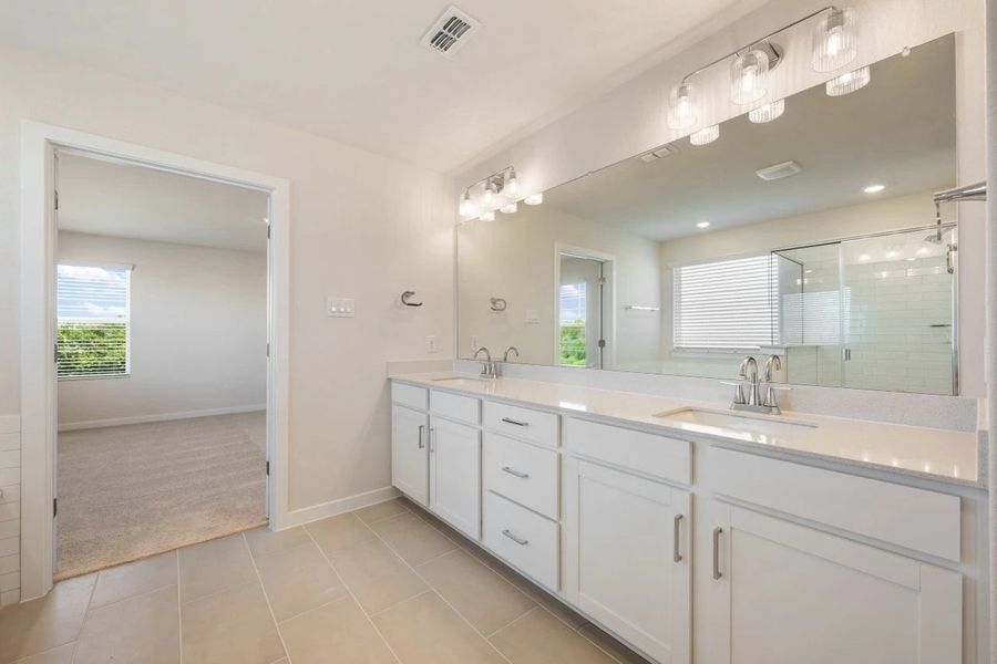 Furnished interior view inside a new home in Patterson Ranch, Georgetown (Image 9).