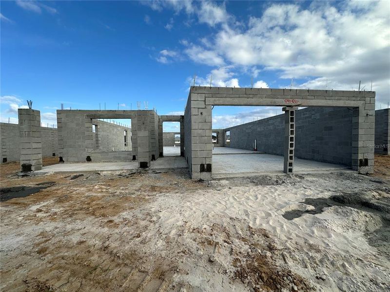 In-progress construction of a new home in , Oxford, FL (Image 17).