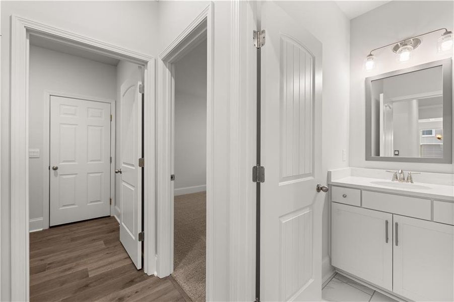 Furnished interior view inside a new home in Holland Estates, Powder Springs (Image 13). Furnished interior view inside a new home in Holland Estates, Powder Springs (Image 13).