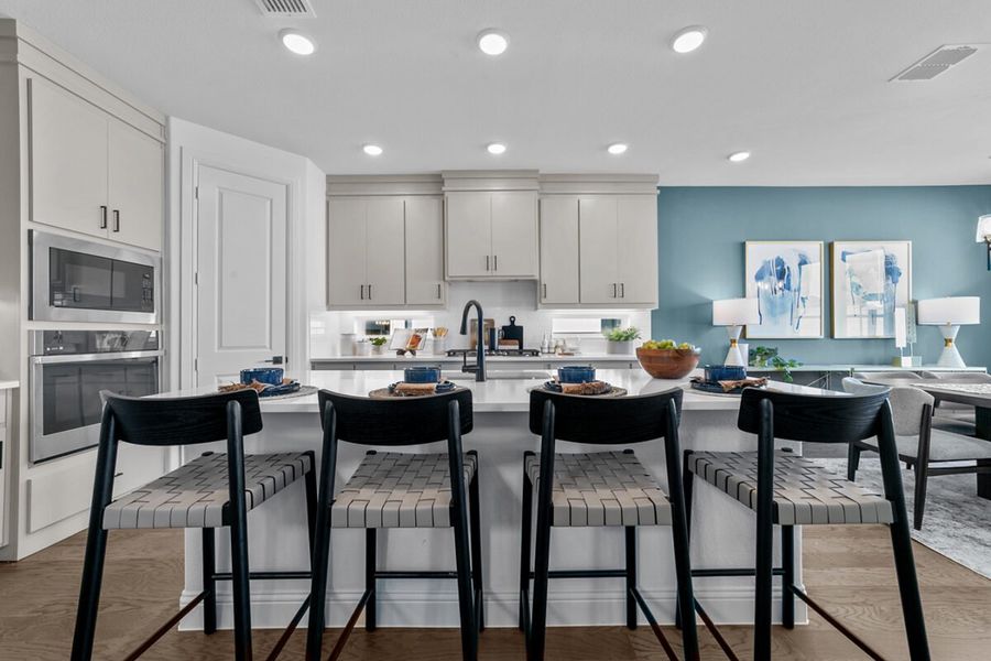 Representative furnished interior of a home built from the Rainer by Landon Homes in Lexington Frisco, Frisco (Image 14).