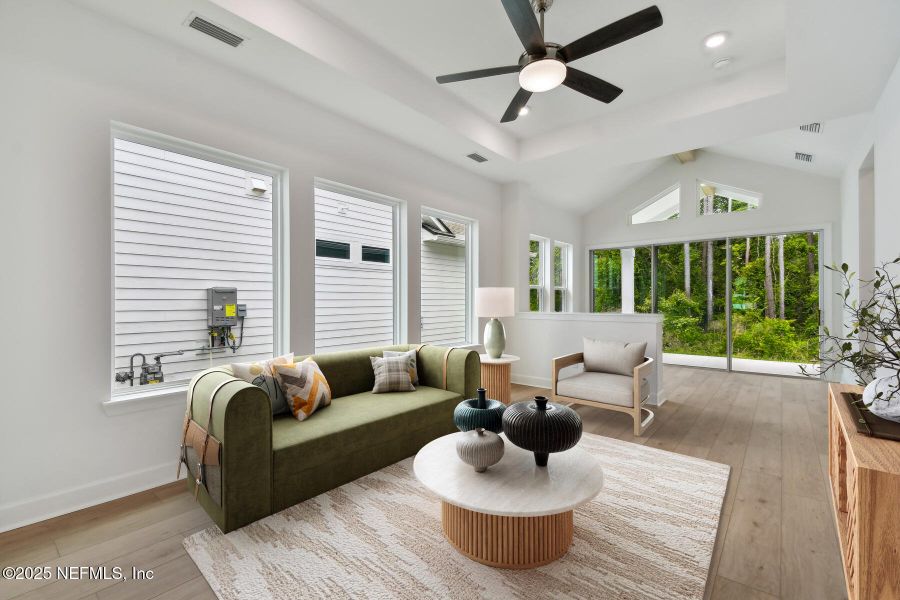 Furnished interior view inside a new home in Reflections 40' Front Load, Ponte Vedra (Image 14).