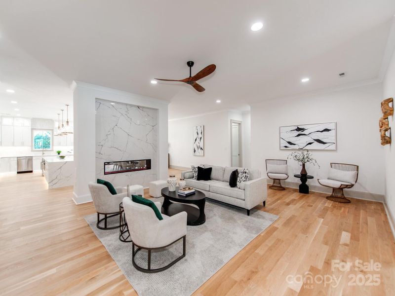 Furnished interior view inside a new home in , Charlotte (Image 8).