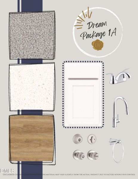 Dream Package 1A Color Board