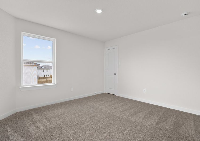 The secondary bedrooms are the perfect space for a children's bedroom or guest room. The secondary bedrooms are the perfect space for a children's bedroom or guest room.