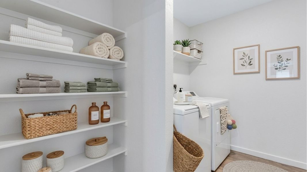 Representative furnished interior of a home built from the Cottonwood by D.R. Horton in Ellston Park, Colorado Springs (Image 15).