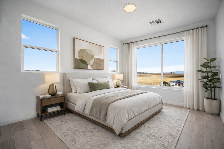 Furnished interior view inside a new home in Lyric at RidgeGate Condos, Lone Tree (Image 5). Furnished interior view inside a new home in Lyric at RidgeGate Condos, Lone Tree (Image 5).