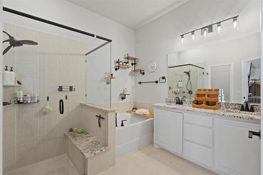 Furnished interior view inside a new home in Union Park Classic 60, Little Elm (Image 17).