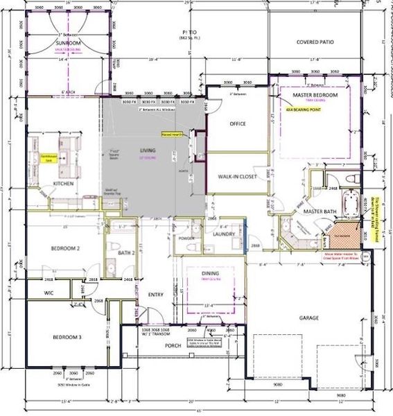 2D floor plan layout of this home in Messer Farms, Inman, SC (Image 1). 2D floor plan layout of this home in Messer Farms, Inman, SC (Image 1).