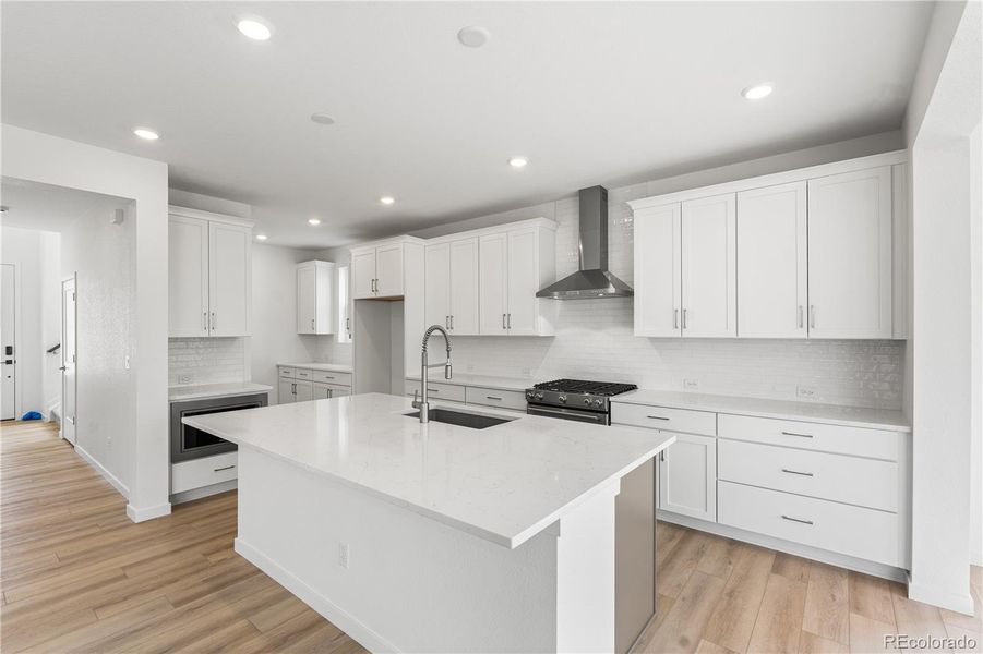 Furnished interior view inside a new home in Harmony at Solstice, Littleton (Image 11).