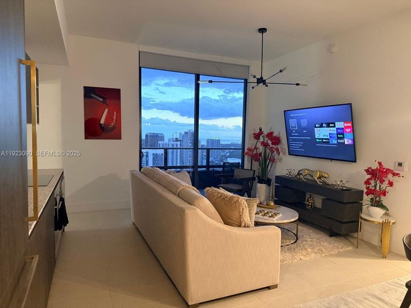 Furnished interior view inside a new home in , Miami (Image 8). Furnished interior view inside a new home in , Miami (Image 8).